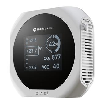 MikroTik IAQM-THC2V-W, Claire lite - Air Quality Monitor, CO2, Temp, RH, VOC, bílá