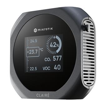 MikroTik IAQM-THC2V-G, Claire lite - Air Quality Monitor, CO2, Temp, RH, VOC, šedá