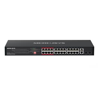 Mercusys MS126CP 24xFE PoE+ 2xGb rack switch