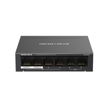 Mercusys MS106GP 6xGb desktop switch 4xPoE+