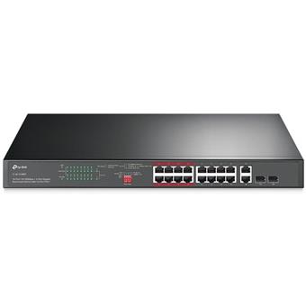 TP-Link TL-SL1218MP ver.2 16xFE 2xGb 2xSFP Unmanaged CCTV Switch 150W POE+