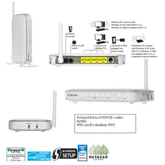 NETGEAR 54 Mbps WiFi ADSL FRWL. ROUTER,DG834GBGR