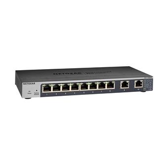 NETGEAR 8-port Gigabit Switch with 10-Gigabit/Multi-Gigabit Uplinks, GS110EMX