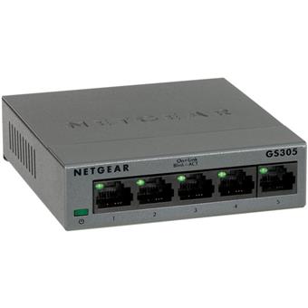 NETGEAR 5PT GE UNMANAGED SW METAL LP, GS305