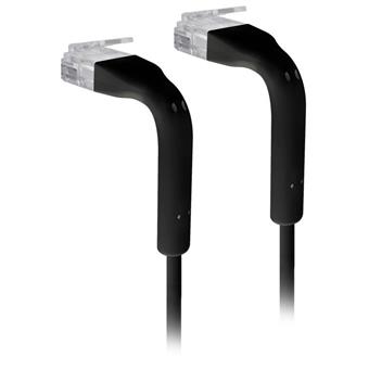 Ubiquiti U-Cable-PATCH-RJ45-BK, Ethernet Patch Kábel, 0,1m (0,22m s konektormi), Cat6, čierny