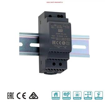 MEANWELL - DDR-30G-24 Menič DC/DC na DIN lištu