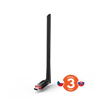 Tenda U6 WiFi N USB Adapter, 300 Mb/s, 802.11 b/g/n, 6 dBi, režimy Client, Soft AP,Win,Mac,Linux