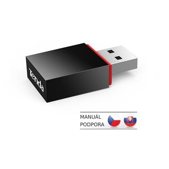 Tenda U3 WiFi N USB Adapter, 300 Mb/s, 802.11 b/g/n, režimy Client/Soft AP, OS Win,Mac,Linux,Raspb