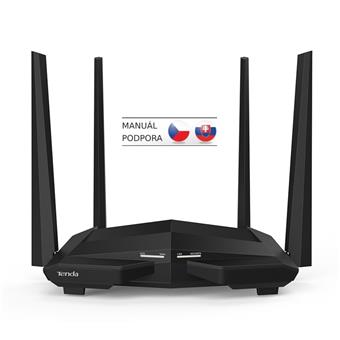Tenda AC10 WiFi AC Router 1200Mb/s, 1x GWAN, 3x GLAN, VPN server/klient, WISP, Universal Repeater
