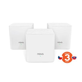 Tenda Nova MW3 (3-pack) WiFi AC1200 Mesh system Dual Band, 2x LAN/WAN, MU-MIMO, SMART aplikace