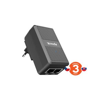 Tenda PoE15F-48V-I Fast Ethernet Power Injector PoE 15.4W, 48V, 2x LAN 10/100 Mb/s