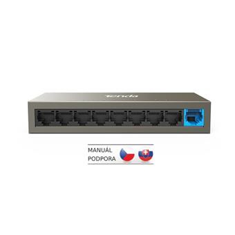 Tenda TEF1109D - 9x 10/100Mbps Switch, Fanless-bez ventilátorů, ochrana proti přepětí, VLAN