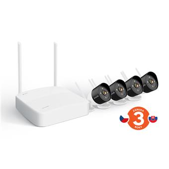 Tenda K4W-3TC - bezdrátový Wi-Fi kamerový set 2K (3MP), NVR + 4x IP kamera s LED, CZ aplikace