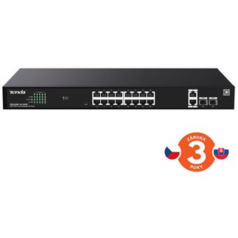 Tenda TEG2220P-16-250W Gigabit Websmart L2 Cloud PoE+ Switch 230W, 16x1Gb/s PoE+, 2xRJ45, 2xSFP,Rack