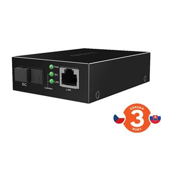 Tenda TFC300B Gigabit Media Converter WDM, SM, Tx 1310nm, Rx 1550nm, 1x SC (UPC), 1x GLAN, 3 km