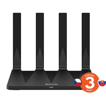 Tenda AX12 Pro AX3000 WiFi 6 Mesh Router, NFC, VPN server, 1x GWAN, 3x GLAN, IPv6, 4x 7dBi, Repeater