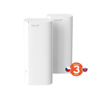 Tenda Nova ME3 Pro (2-pack) WiFi7 BE3600 Mesh Gigabit system, 6x GLAN/GWAN, WPA3, VPN, CZ app