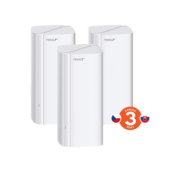 Tenda Nova ME3 Pro (3-pack) WiFi7 BE3600 Mesh Gigabit systém, 9x GLAN/GWAN, WPA3, VPN, CZ app