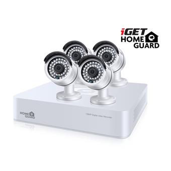 iGET HGDVK87704 - Kamerový CCTV set FullHD, 8CH DVR rekordér + 4x FHD 1080p kamera,Win/Mac/Andr/iOS