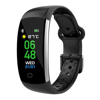 iGET FIT F2 Black - chytrý náramek, IP68, Multisport, LCD, 90mAh, Find Watch