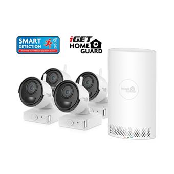 iGET HGNVK68004 - bateriový bezdrátový WiFi set FullHD 1080p, 6CH NVR + 4x FullHD kamera, aplikace