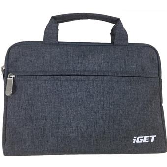 iGET iB10 - univerzální pouzdro na zip s poutky do 10.1" pro tablety - šedočerná