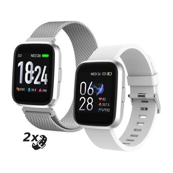 iGET FIT F30/Silver/Sport Band/White
