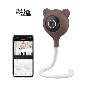 iGET HGWIP816 - WiFi chůvička, kamera FullHD, měření teploty a vlhkosti, noční vidění, melodie