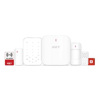 iGET SECURITY M6-4G Premium - Inteligentný zabezpečovací systém 4G/WiFi/LAN alarm, Android, iOS
