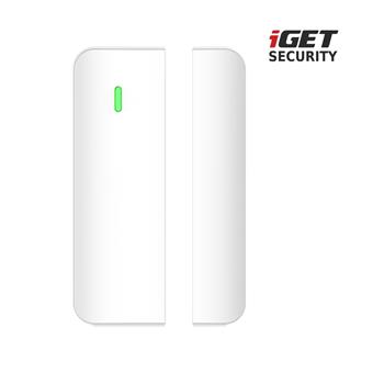 iGET SECURITY MP4 - bezdrátový magnetický senzor pro dveře/okna pro alarm M6-4G, výdrž bat. až 5 let