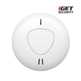 iGET SECURITY MP14 - bezdrát. senzor kouře, norma EN14604:2005, samostatný nebo pro alarm M6-4G