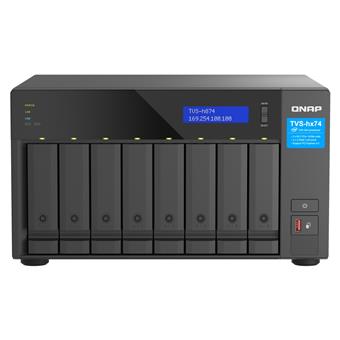 QNAP TVS-h874-i7-32G (12core (i7), ZFS, 32GB RAM, 8x SATA, 2x M.2 NVMe, 2x PCIe, 2x 2,5GbE, HDMI 4K)