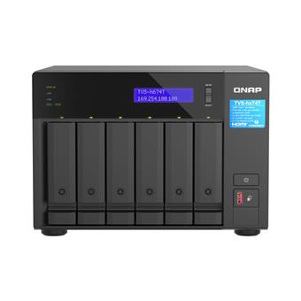 QNAP TVS-h674T-i5-32G (6core, ZFS, 32GB RAM, 6x SATA, 2x M.2 NVMe, 2x 2,5GbE, 2x Thunderbolt 4)