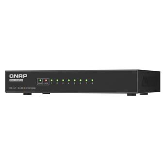 QNAP switch QSW-1108-8T-R2 (8x 2,5GbE port, pasívne chladenie, podpora 100M/1G/2,5G)