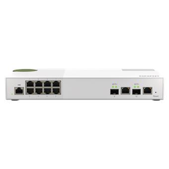 QNAP řízený switch QSW-M2108-2C (8x 2,5GbE RJ45 a 2x kombinované 10GbE SFP+ / RJ-45)