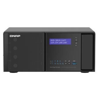 QNAP riadený switch QGD-3014-16PT-8G (16x GbE PoE+, 4core CPU, 4x SATA, 8GB RAM, 2x HDMI, 3x USB)