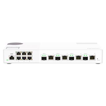 QNAP riadený switch QSW-M2106-4C (6x 2,5GbE RJ45 a 4x kombinované 10GbE SFP+ / 10GbE RJ-45)