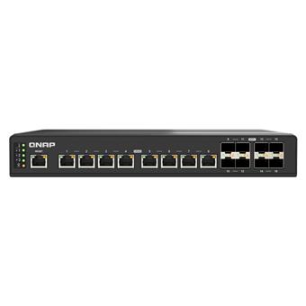 QNAP řízený průmyslový switch QSW-IM3216-8S8T: 16x 10G porty (8x 10Gb SFP+ a 8x 10Gb RJ-45)