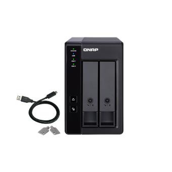 QNAP TR-002 rozšiřovací jednotka pro PC či QNAP NAS (2x SATA / 1x USB 3.1 typu C - Gen 2)