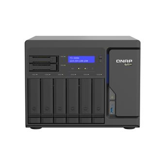 QNAP TS-h886-D1602-8G (Xeon 3,2GHz, ZFS, 8GB ECC RAM, 6x3,5"+2x 2,5", 2xPCIe, 4x 2,5GbE, 2xM.2 NVMe)
