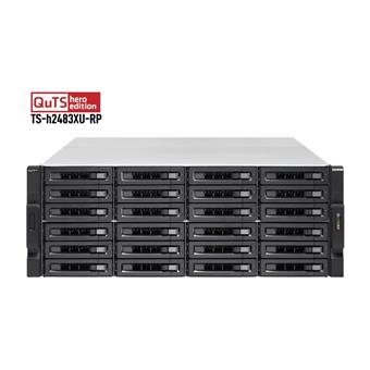 QNAP TS-h2483XU-RP-E2136-128G (Xeon 4,5GHz, ZFS, 128GB ECC RAM, 24x SATA, 4x GbE, 2x 10GbE SFP+)