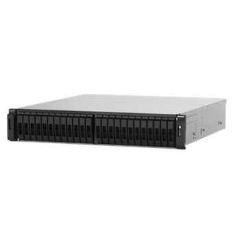 QNAP TS-h3088XU-RP-W1250-32G (Xeon W 3,3GHz, ZFS, 32GB ECC RAM, 30x 2,5" SATA, 4x 2,5GbE, 2x 25GbE)