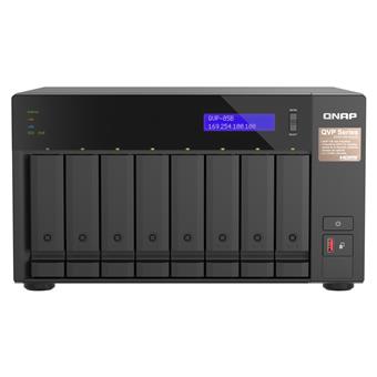 QNAP NVR QVP-85B (6core 4,4GHz, 32GB RAM, 8xSATA, 2xGbE, 2xM.2 NVMe Gen4, 2xPCIe, kamery: 8 (max 64)