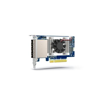 QNAP 4-port miniSAS HD host bus adapter, Broadcom Aero SAS3816, PCIe 4.0 x 8 for TL SAS JBOD series