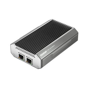 QNAP QNA-UC10G2T - adaptér USB-C 4 (podpora Thunderbolt 3 a 4) na 2x 10GbE NBASE-T(pasivní chlazení)