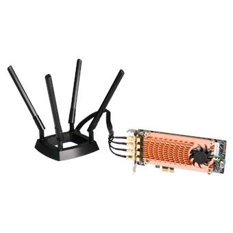 QNAP QWA-AC2600 - PCIe bezdrátový síťový adaptér (802.11n a 802.11ac) pro NAS nebo PC