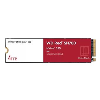 QNAP WD, SSD, Red SN700, PCIe NVMe Gen3, M.2 2280, 4TB, WDS400T1R0C