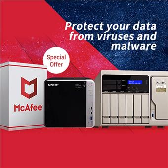 QNAP LS-MCAFEE-5Y - McAfee antivírus 5 rokov license, Physical Package
