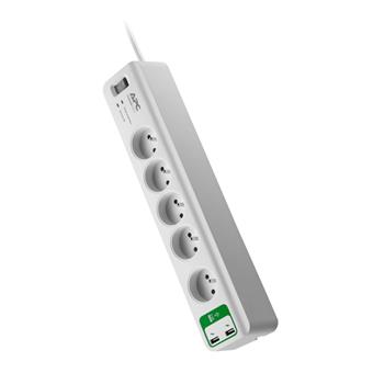 APC Essential SurgeArrest 5 outlets with 5V, 2.4A 2 port USB Charger 230V France
