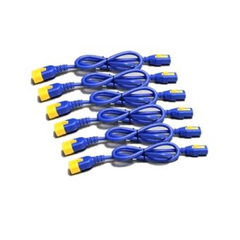 Power Cord Kit (6 ea), Locking, C13 to C14, 1.2m, Blue